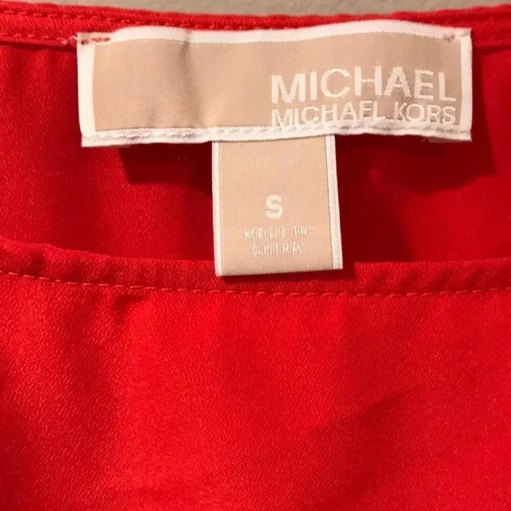 MICHAEL Michael Kors Coral Fringe Boxy Fit Top - Picture 7 of 8